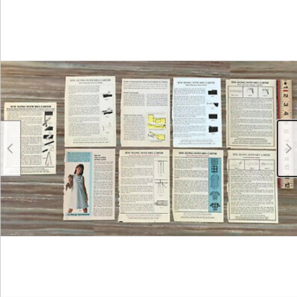 Vtg McCall's Sew Along w/ Meg Carter Tear Outs + Fashion History Illustrations - Picture 2 of 3